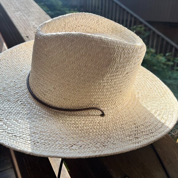 Will & Bear Rider Bone | White Palm Straw Hat - Picture 3 of 8